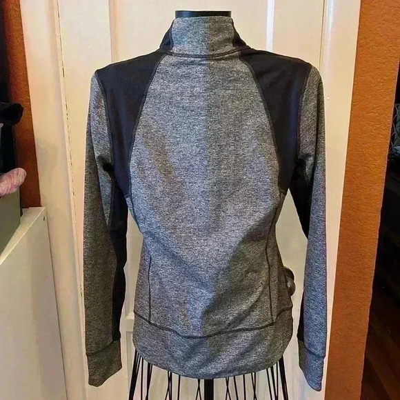 Lucy Jacket Activewear Full Zip Athletic Workout Track Jacket Gray Size S - Picture 5 of 5